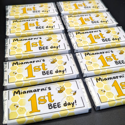 1st birthday personalised chocolates